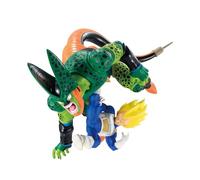 Ichibansho Dragon Ball Z Vegeta vs Cell (Dragon History II) Revible Moment: Estatua Coleccionable Premium de Bandai Spirits. Diorama dinámico de la Batalla, Captura la Intensidad para coleccionistas.