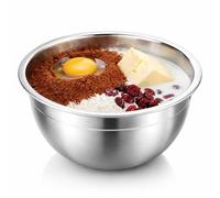 Ichigo Ichie Bol Ensaladera de Acero Inoxidable 3,2L, Cuenco de Cocina Grande para Mezclar y Servir Ensaladas, Tazón Frutero Resistente y Anticorrosión, Apto para Lavavajillas, 24 cm