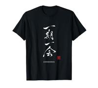 Ichigo Ichie - Caligrafía Japonesa Cursiva Camiseta