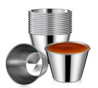 Ichigo Ichie Juego de 12 Flaneras Individuales de Acero Inoxidable, Moldes para Flan Antiadherente Resistente y Duradero, Ideal para Flan, Postres, Salsa, Repostería y Cocción al Baño María, Ø7cm