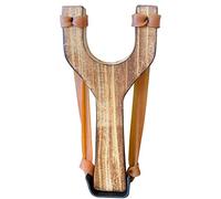 Ichigo Ichie Tirachinas de Madera Quemada, Tiragomas de Aire Libre, Tirachinas para Cazar, Lanzador de Madera Hechas a Mano de Alta Velocidad para Juegos de Catapulta (Color Quemado)