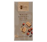 iChoc Vivani Organic Chocolate White Nougat Crisp 80g | Sin lactosa | vegano