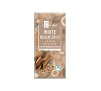 iChoc White Nougat Crisp - Chocolate blanco vegano con praliné y crocante de avellana 80g (Bio)