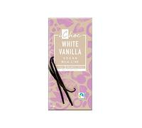 iChoc White Vanilla Chocolate Blanco vegano con Vainilla Bourbon, 80g (Bio)