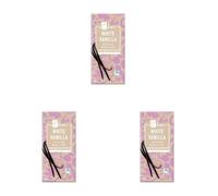 iChoc White Vanilla Chocolate Blanco vegano con Vainilla Bourbon, 80g (Bio) (Paquete de 3)