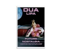 ICHU Future Nostalgia - Póster decorativo de Dua Lipa, lienzo para pared, póster moderno para decoración de dormitorio familiar, 16 x 24 pulgadas (40 x 60 cm)