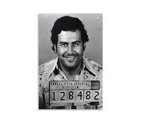 ICHU Póster decorativo de Pablo Escobar, lienzo para pared, póster moderno para decoración de dormitorio familiar, 60 x 90 cm