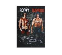 ICHU Sylvester Stallone Rocky And Rambo - Póster decorativo para pared, lienzo y arte impreso, póster moderno para decoración de dormitorio familiar, 24 x 36 pulgadas (60 x 90 cm)
