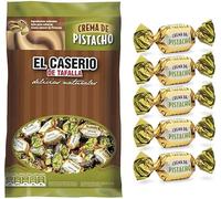 iChuches- Caramelos El Caserío Caramelos Tradicionales De Piñones, Dulce De Leche, Crema De CaFe, Sin Gluten (Caramelo crema de pistacho)