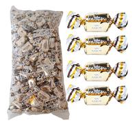 iChuches- Caramelos Toffee de toda la vida de fabricante español El Avión. Toffee Nata, Sin Azúcar, Pastilla De Café y Leche. (1 kg, Toffee Blando Sin Azúcar 1kg)