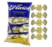 iChuches- Caramelos Toffee de toda la vida de fabricante español El Avión. Toffee Nata, Sin Azúcar, Pastilla De Café y Leche. (1kg, Toffe Chocolate 1kg)