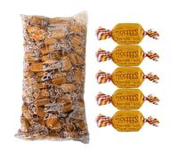 iChuches- Caramelos Toffee de toda la vida de fabricante español El Avión. Toffee Nata, Sin Azúcar, Pastilla De Café y Leche. (1 kg, Toffe Nata Blando)