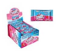 iChuches- Chicle Dubble Bubble - Estuche con 100 Chicles - Fresa, Menta con azúcar o Fresa Sin Azúcar - Chicle Clásico Americano - Ideal para Fiestas y Regalos (100 unidades, Sin Azúcar Fresa)