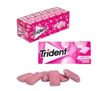 iChuches- Chicle sin azúcar de larga duración Trident. Refrescante, sin calorías, ideal para el aliento (24 und, Bubblemint)