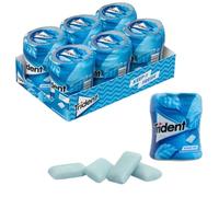iChuches- Chicle sin azúcar de larga duración Trident. Refrescante, sin calorías, ideal para el aliento (6 botes, grageas menta)