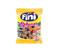 iChuches | Fini Golosinas | Gominolas Rellenas diferentes formas - 1Kg | Ideal para Celebraciones, Cumpleaños, Conos, Candy Bar, Mesas Dulces. (Pulpo Pintalengua)