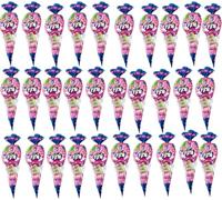 iChuches - Pack de Bolsas Cono de Chuches de 70g. por Unidad (10, 20 y 30 Unidades) - Surtido de Golosinas Sin Gluten, Formato Individual para Fiestas Infantiles, Cumpleaños (Pack 30 conos x 70 g)