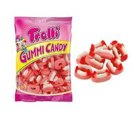 iChuches - Surtido 1kg y formatos especiales de gominolas divertidas: cien pies, pizzas, culebras, animales, frutas, brillo y figuras marinas, ideal para fiestas y regalos (Dráculas brillo - 1 kg)