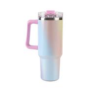 ICHUCHES | Vaso Térmico Grande Pajita 1,2L Acero Inoxidable | Interior Reciclado | Tapa Incluida (Macaron)