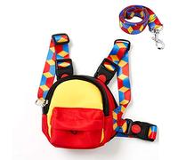 icicecream Mochila colorida y ligera para perros con correa ajustable, bonito arnés repelente al agua con malla transpirable, bolsa de sillín para perros pequeños, medianos y grandes (rojo)