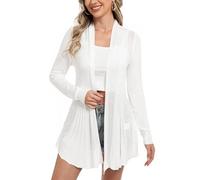 iClosam Cárdigan Largo de Casual para Mujer Talla Grande Chaqueta Chal Mujer Verano Outerwear Jersey Bolero Cárdigan Kimono Señoras Tops Ropa de Playa Camisolas y Pareos
