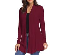 iClosam Cárdigan Largo de Casual para Mujer Talla Grande Chaqueta Chal Mujer Verano Outerwear Jersey Bolero Cárdigan Kimono Señoras Tops Ropa de Playa Camisolas y Pareos