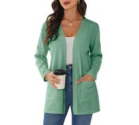 iClosam Cárdigan Mujer Punto Ligero Delantero Abierto Casual Cárdigan Mujer Verano Manga Larga Jersey Bolero Cárdigans Manga Larga