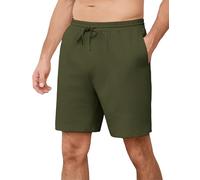 iClosam Shorts Sport Hombre Pantalones Cortos Casuales 100% Algodón Holgados Shorts Deportivos Hombre Running con Cordón para Running Fitness Caminar