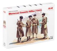 ICM 035565 - 1/35 WWII marroquí goumier Rifles, 4 Figuras plástico Maqueta de