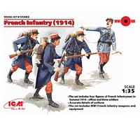 ICM 035682 - 1/35 WWI Francés de Infantería, 4 Figuras plástico Maqueta de
