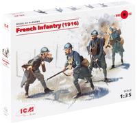 ICM 035691 - Maqueta de de plástico, 1/35 WWI Francés de Infantería