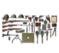 ICM 1/35 Italiano de WWI infantería de Armas y Material # 35686 - Kit Modelo plástico