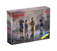Periodistas En War (4 Figures) (100% New Moldes) 1 :3 5 Plástico Modelo Kit Icm