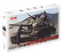 Icm- 1:35 - Tripulación de Tanques soviéticos (1979-1988) 4 higos, Color Negro. (ICM35601)