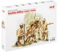 Icm 1/35 WWII 035563 Gurkha rifels, Terracota 4 Cifras Kit de plástico Modelo
