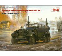 ICM 1/72 (20mm) Mercedes Benz W31 Tipo G4 Partisanenwagen Con MG34