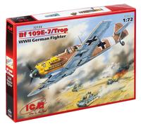 ICM 72133 1/72 Messerschmitt Bf 109E-7 / Trop , WWII German Fighter
