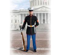 US Marine Sergeant (100% New Moldes) 1:16 Figura Plástico Modelo Kit Icm