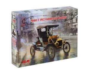 ICM 24016 - 1:24 Modelo T 1912 Roadster Comercial, Coche Americano - Nuevo