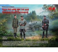 (ICM24024) - ICM 1:24 - Type G4 & MG34 and German Staff Personnel