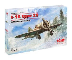 ICM 32003 - 1 :3 2 I-16 Tipo 29 , II Guerra Mundial Soviético Fighter - Nuevo