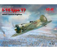 ICM 32005 1/32 I-16 Type 17 , WWII Soviet Fighter