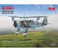 ICM 32014 - 1 :3 2 Hs 123A-1, WWII Alemán Attack Aircraft (100% Nuevo Molds ) -