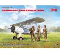 ICM 32051 1/32 Stearman PT-17 Con American Cadetes