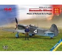 ICM 32093 Kit De Avión 1/32 Normandy-Neman Plane De Roland De La Poype Yak-9T