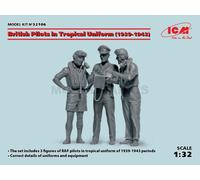 ICM 32106 MAQUETA PILOTOS BRITÁNICOS EN UNIFORME TROPICAL (1939-1943) (3 FIGU...