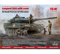 ICM 35013 - 1 :3 5 Leopardo 2A6 Of The Armado Fuerzas De Ucrania Con Crew -