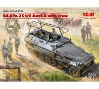 ICM 35104 - 1:35 Sd.Kfz.251/6 Ausf.A Con Tripulación, Limitado - Nuevo