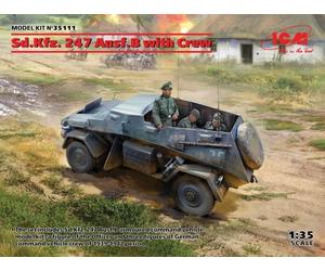 ICM 35111 1/35 Sd.Kfz. 247 Ausf.B Con Tripulación