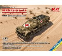 ICM 35113 1/35 Sd.Kfz.251/8 Ausf.a ' Krankenpanzerwagen ', WWII German Ambulance